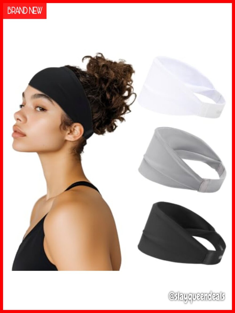 Sweat Absorb Headband Polyester Spandex Non-Slip Running Yoga Workout